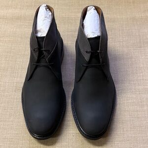 Cole Haan Men's Black/Dark Gray Leather Chukka Boots